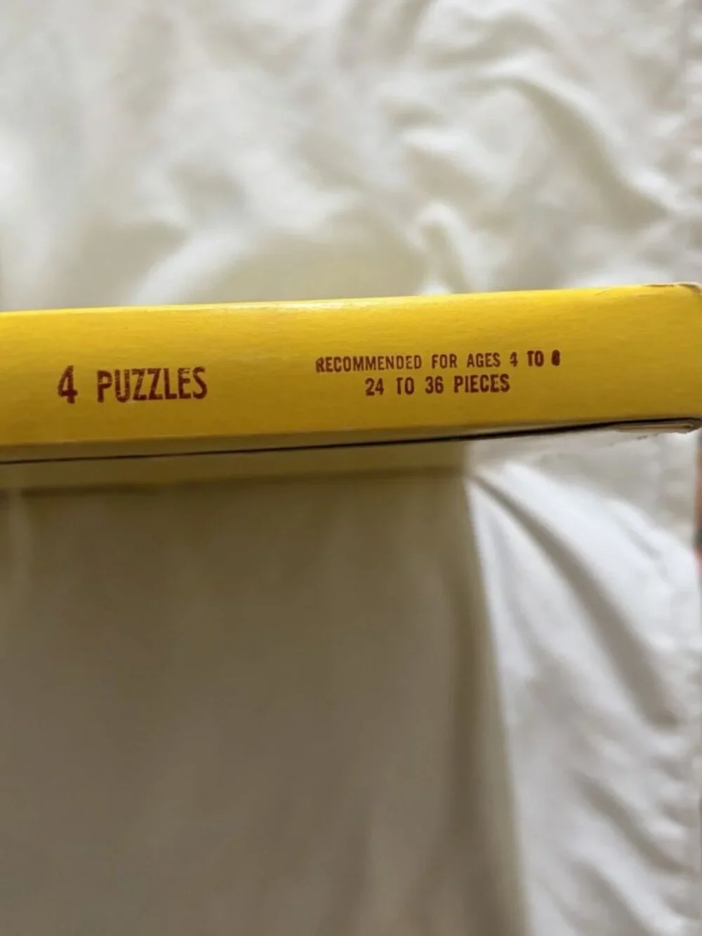 Vntg 1956 SIFO Fiberboard Inlay Puzzles FOUR in Original Box Nursery Rhyme 9Z1